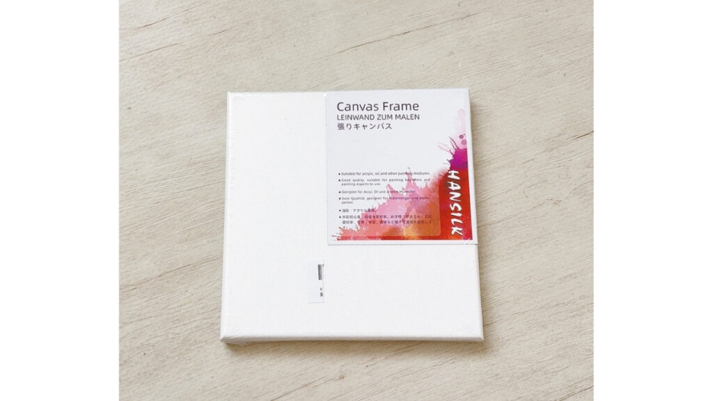 ファーストアートで使用したキャンバスの写真