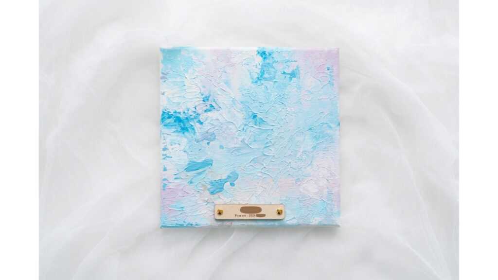 完成したファーストアートの写真